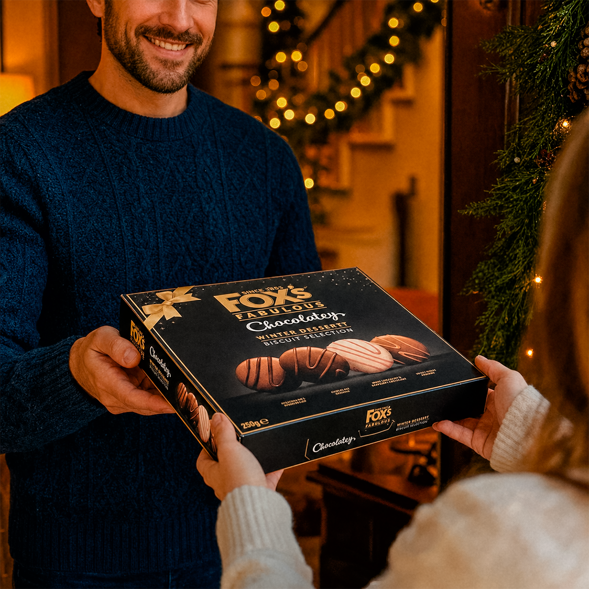 Fox's Chocolatey Winter Dessert Selection Tin - 8.8oz (250g)
