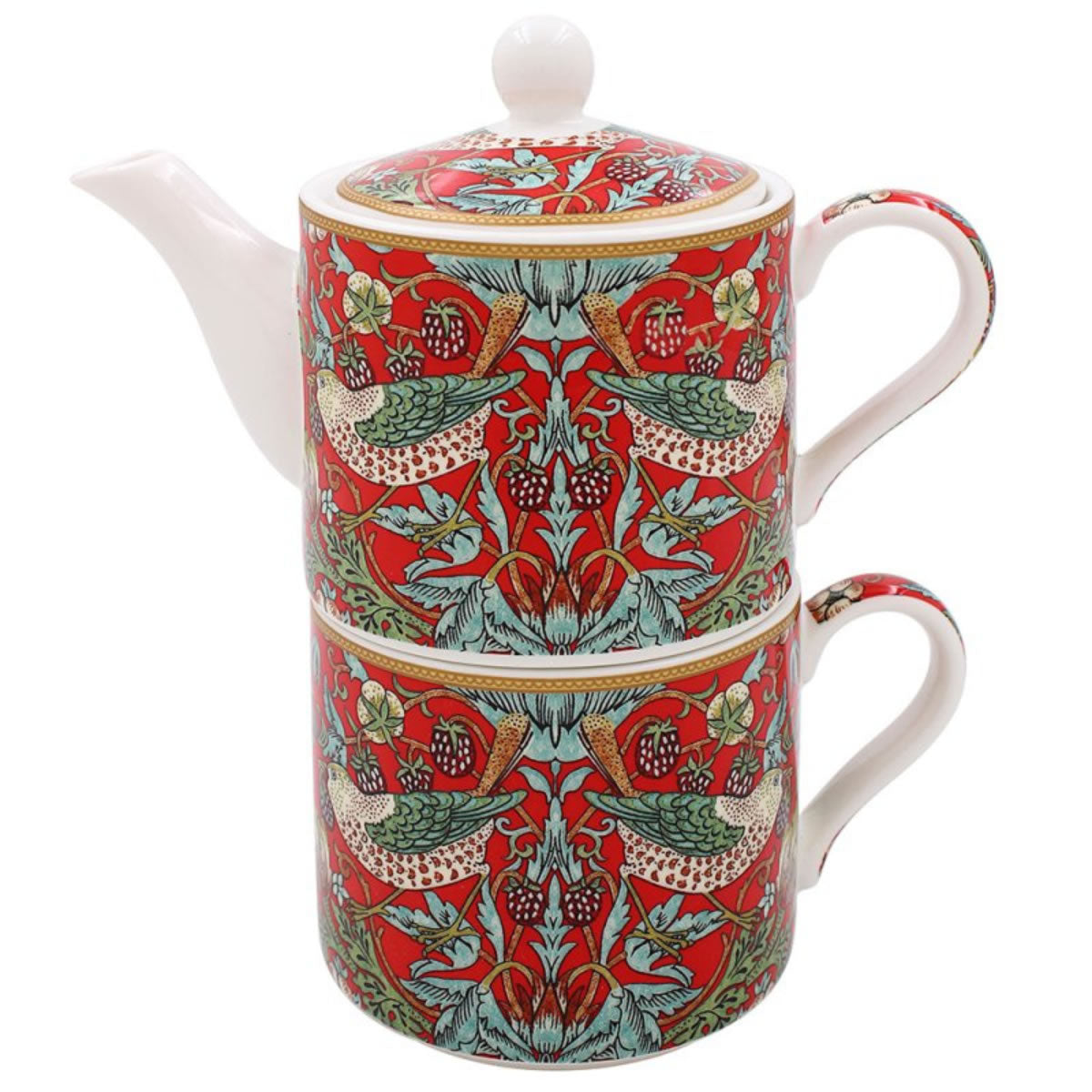 William Morris 'Strawberry Thief' Tea for One