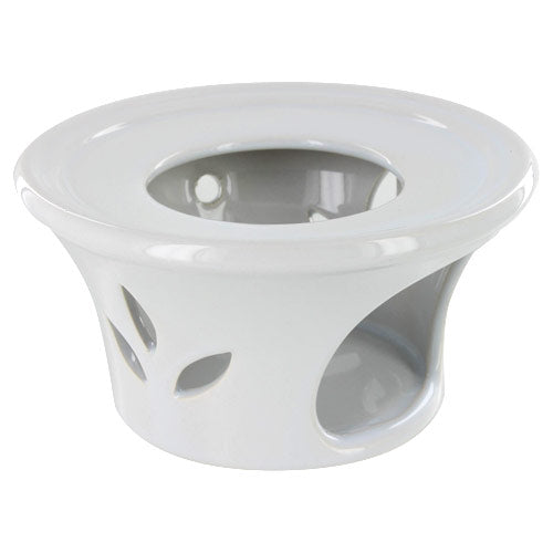 White ceramic teapot strainer