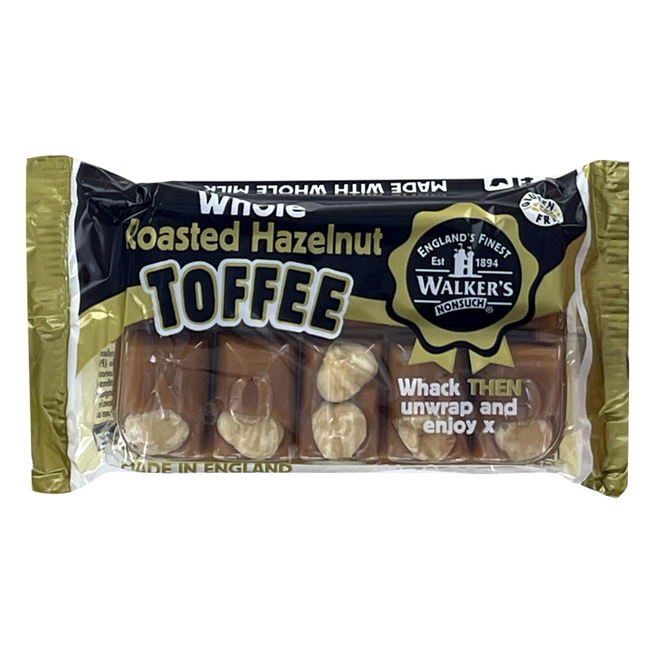 Walkers Nonsuch English Toffee - Roasted Hazelnut - 3.52oz (100g)