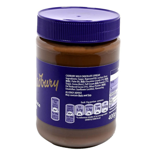 A jar of Cadbury Milk Chocolate Spread