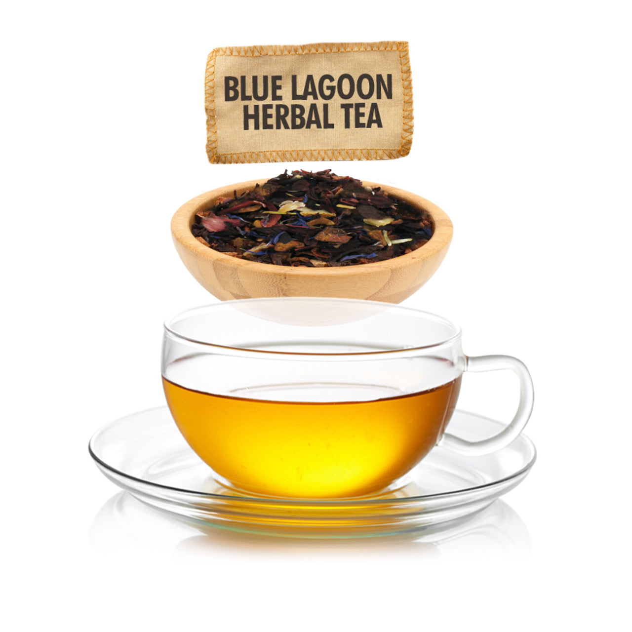 Caffeine Free Blue Lagoon Herbal Tea - Loose Leaf - Sampler Size - 1oz