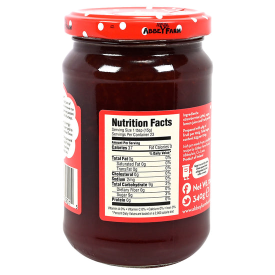 Abbey Farm's Strawberry Preserves - 12oz (340g) - Image 2