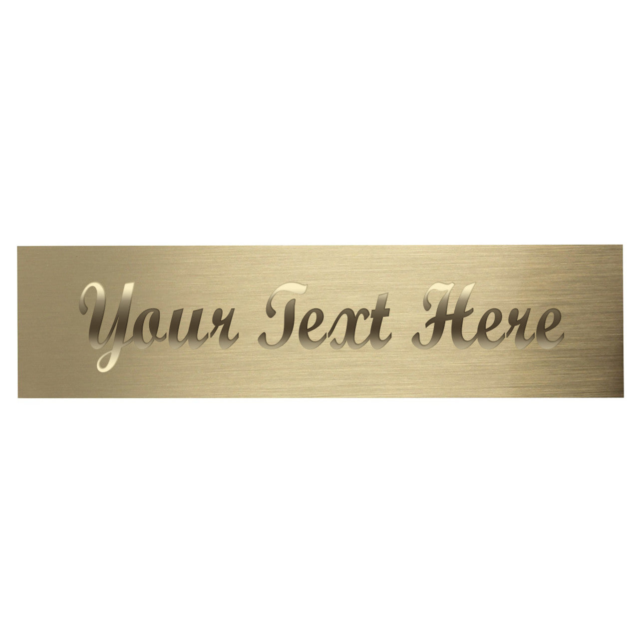 Brass Engraving Plate - 1.5in x 5.125in