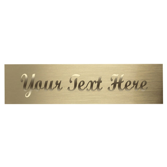 Brass Engraving Plate - 1.5in x 5.125in - Image 2