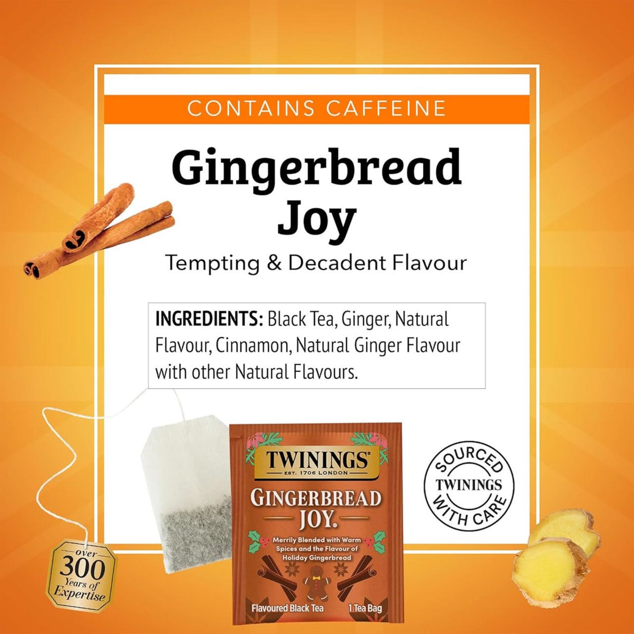 Twinings Herbal Tea - Gingerbread Joy - 20 count