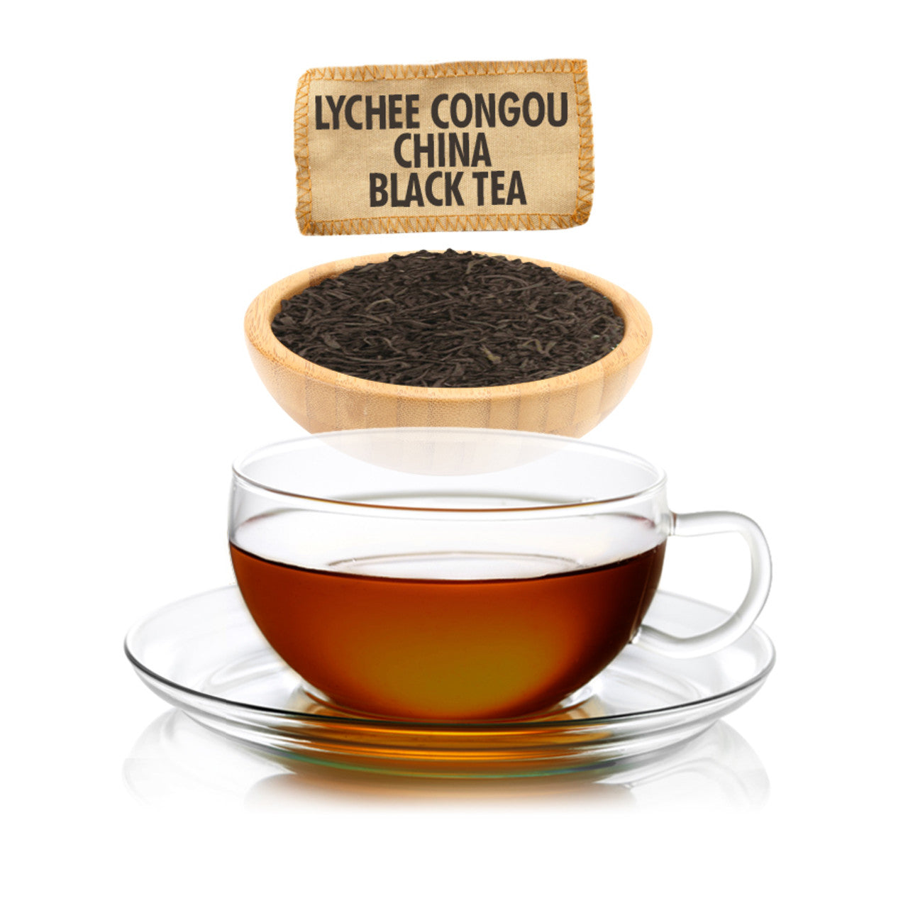 Lychee Congou China Black Tea - Loose Leaf Pouches