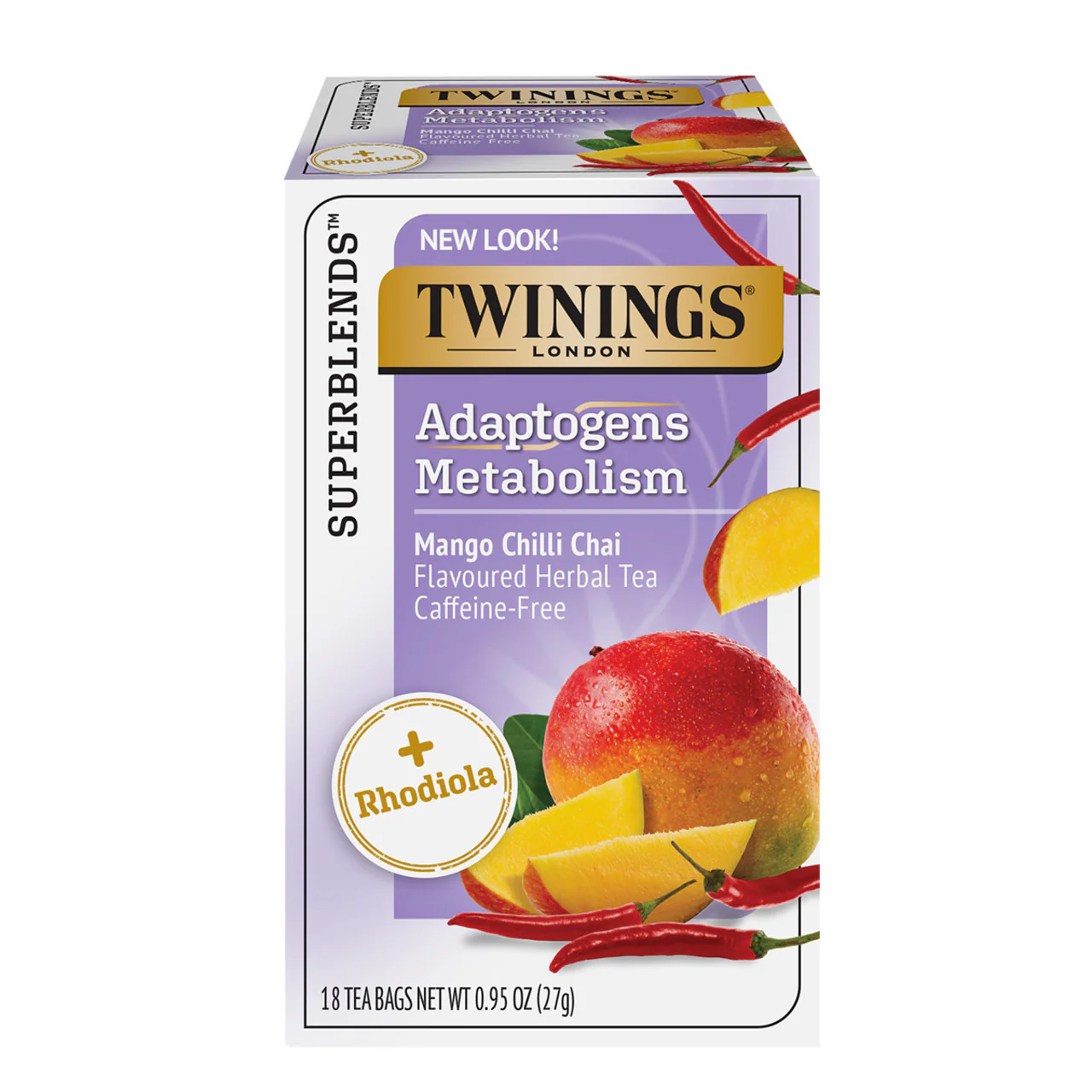 Boost Mango Chili Chai Herbal Tea Bags, 0.95 oz, 18/Box Boost Mango Chili Chai Herbal Tea Bags, 0.95 oz, 18/Box