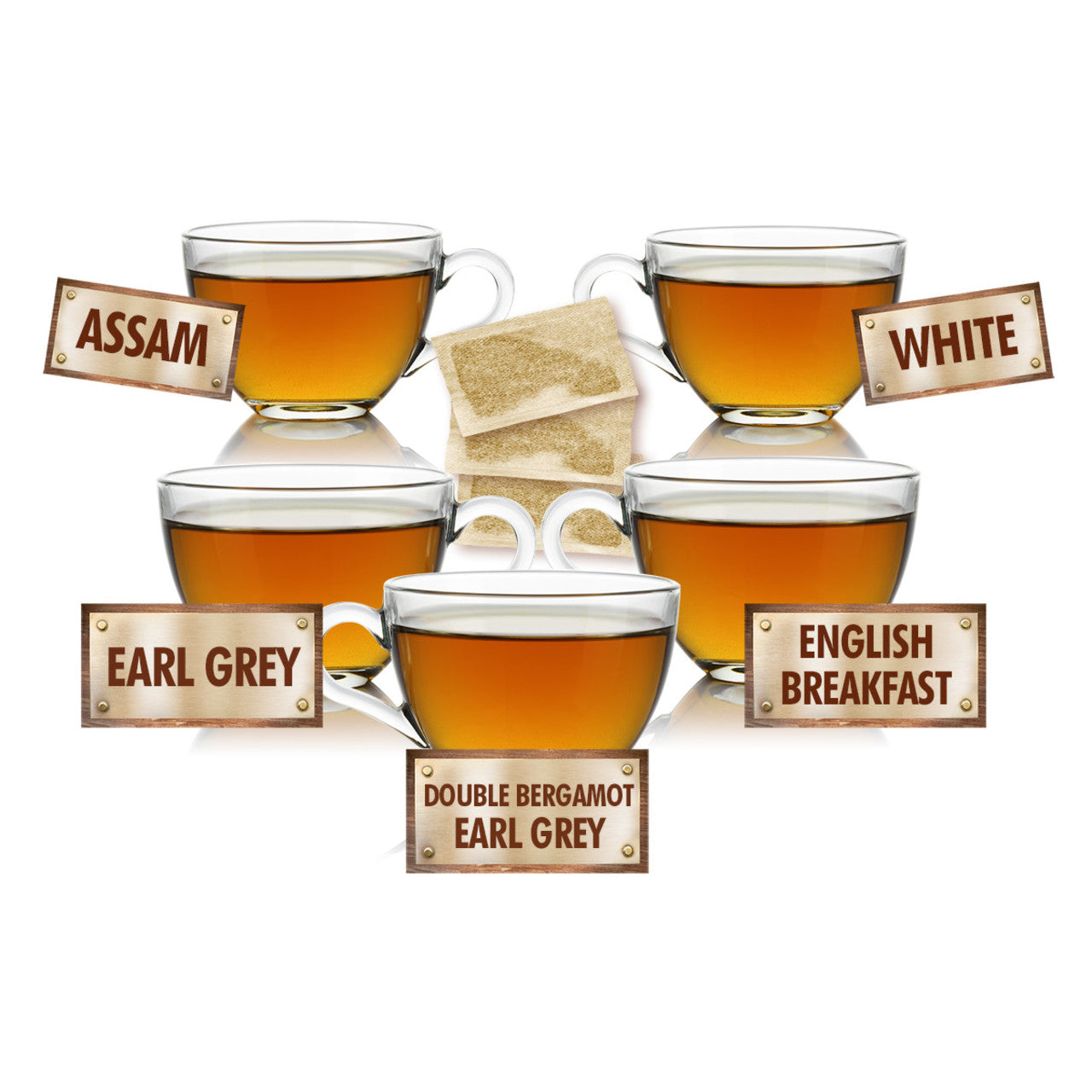 Customer Favorites Sampler - 5 Tea Bags of 5 Delicious Teas