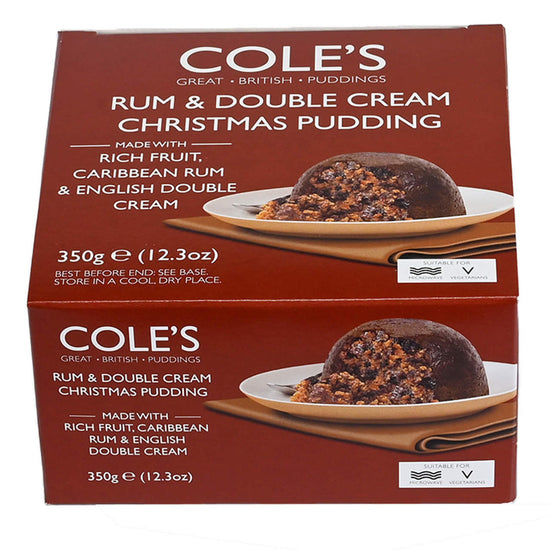 Cole’s Rum & Double Cream Christmas Pudding - 12.3oz (350g) - Image 2