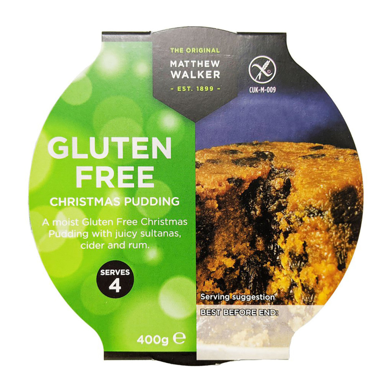 Matthew Walker's Gluten Free Christmas Pudding - 400g