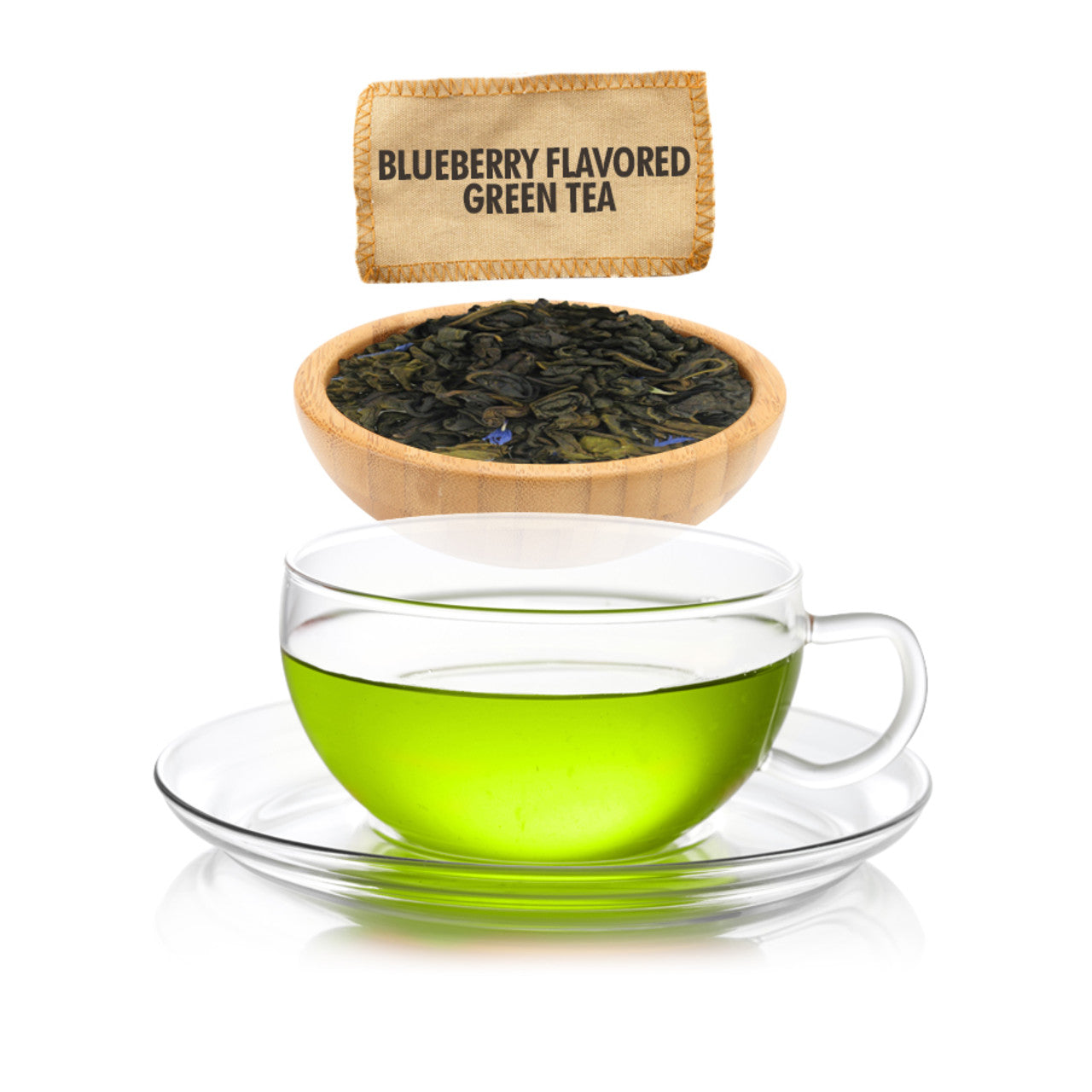 Blueberry Flavored Green Tea - Loose Leaf