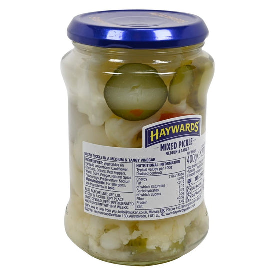 Haywards' Medium & Tangy Mixed Pickle- 14.1oz (400g) - Image 2