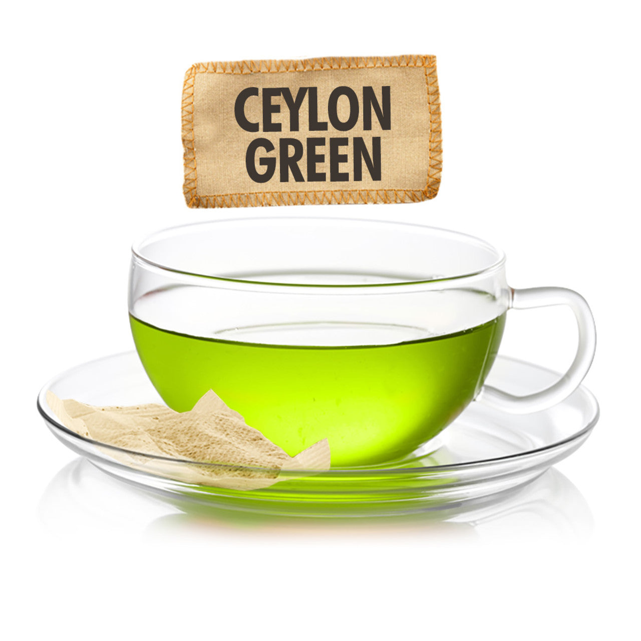 Ceylon Green Tea - Sampler Size - 5 Tea Bags