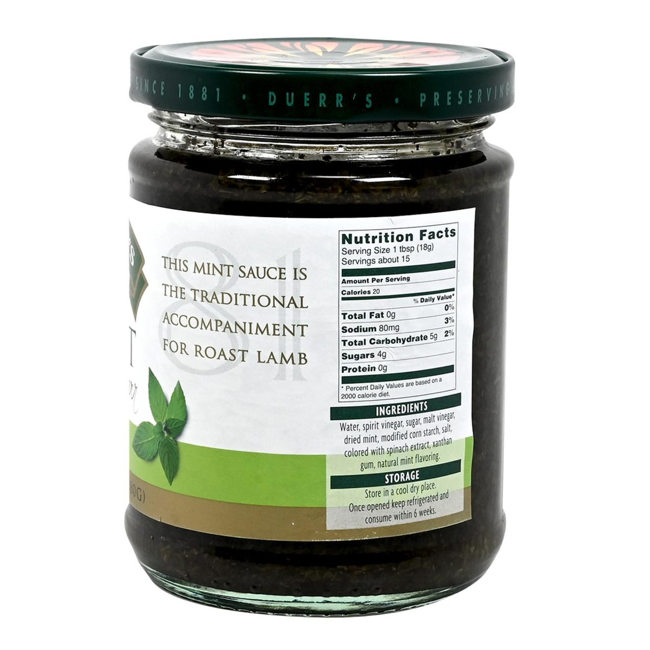 Duerr's Mint Sauce - 9.9oz (280g)