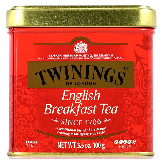 Twinings English Breakfast Loose Tea Tin - 3.53 oz (100g) - Image 2