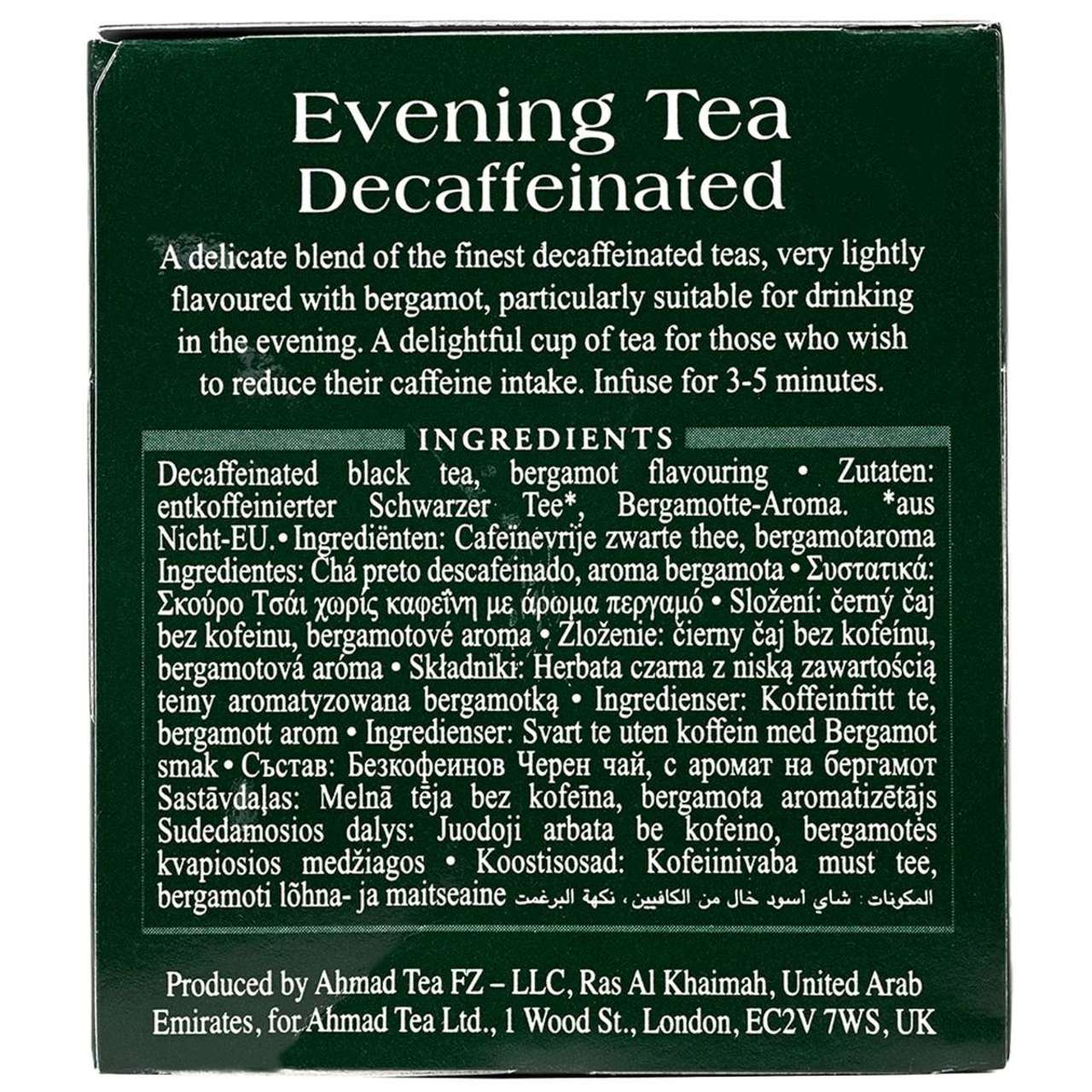 Ahmad Tea's Evening Decaffeinated Tea Bags - 20 count