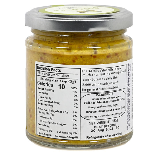 Filligans Grainy Yellow Mustard - 6.35oz (180g) - Image 2