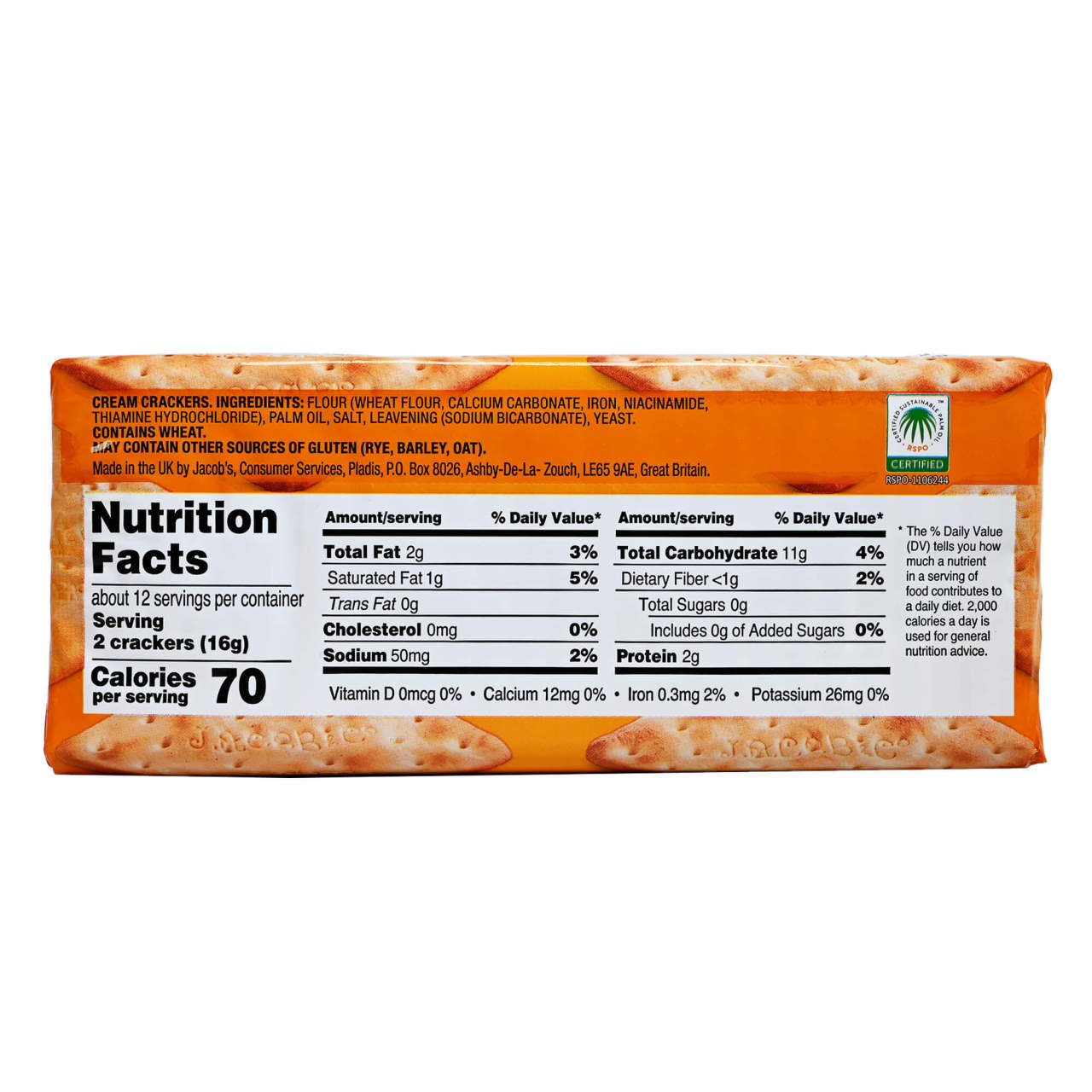 Jacobs Cream Crackers - 7.05oz (200g)