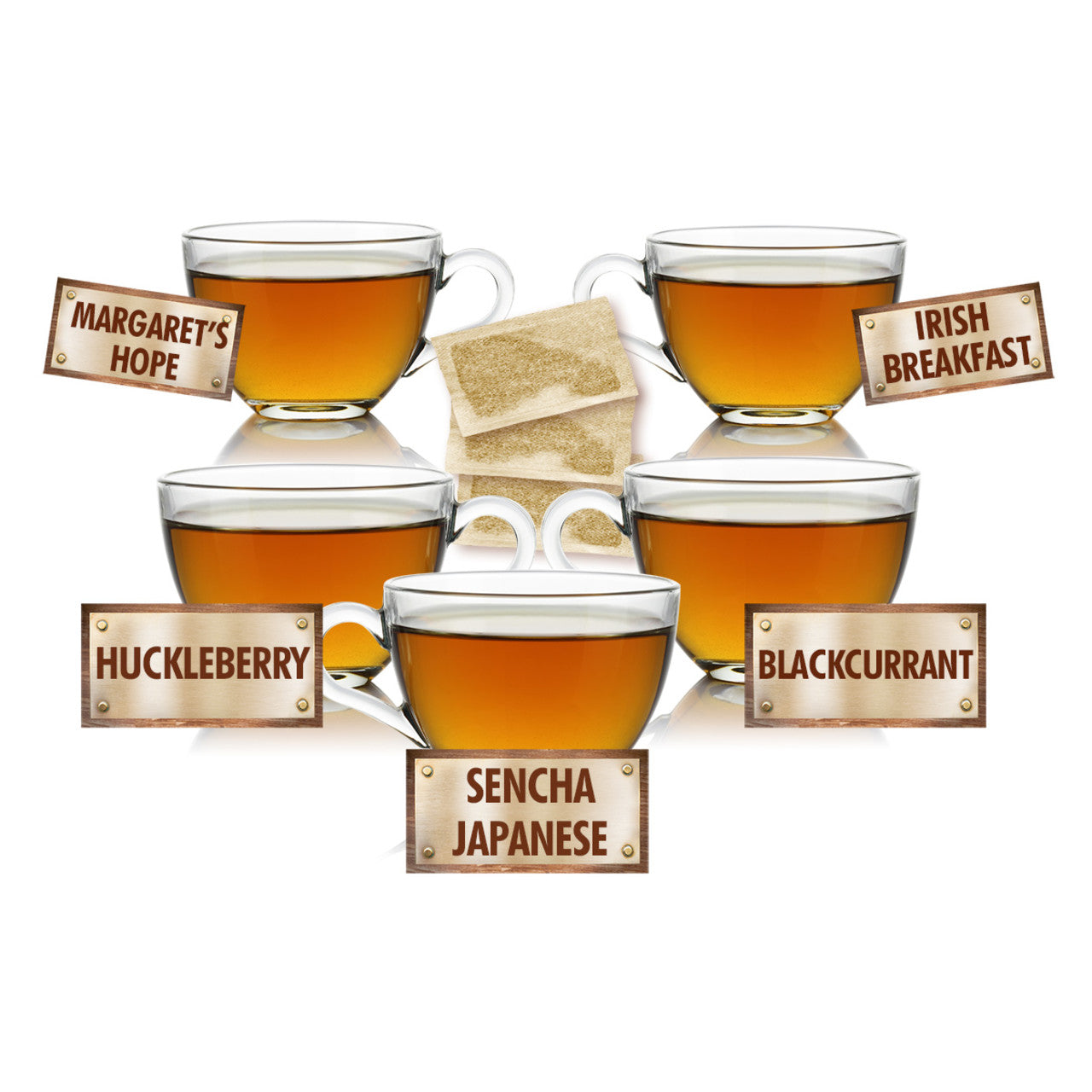 Tea Lovers Sampler - 5 Tea Bags of 5 Delicious Teas - 25ct