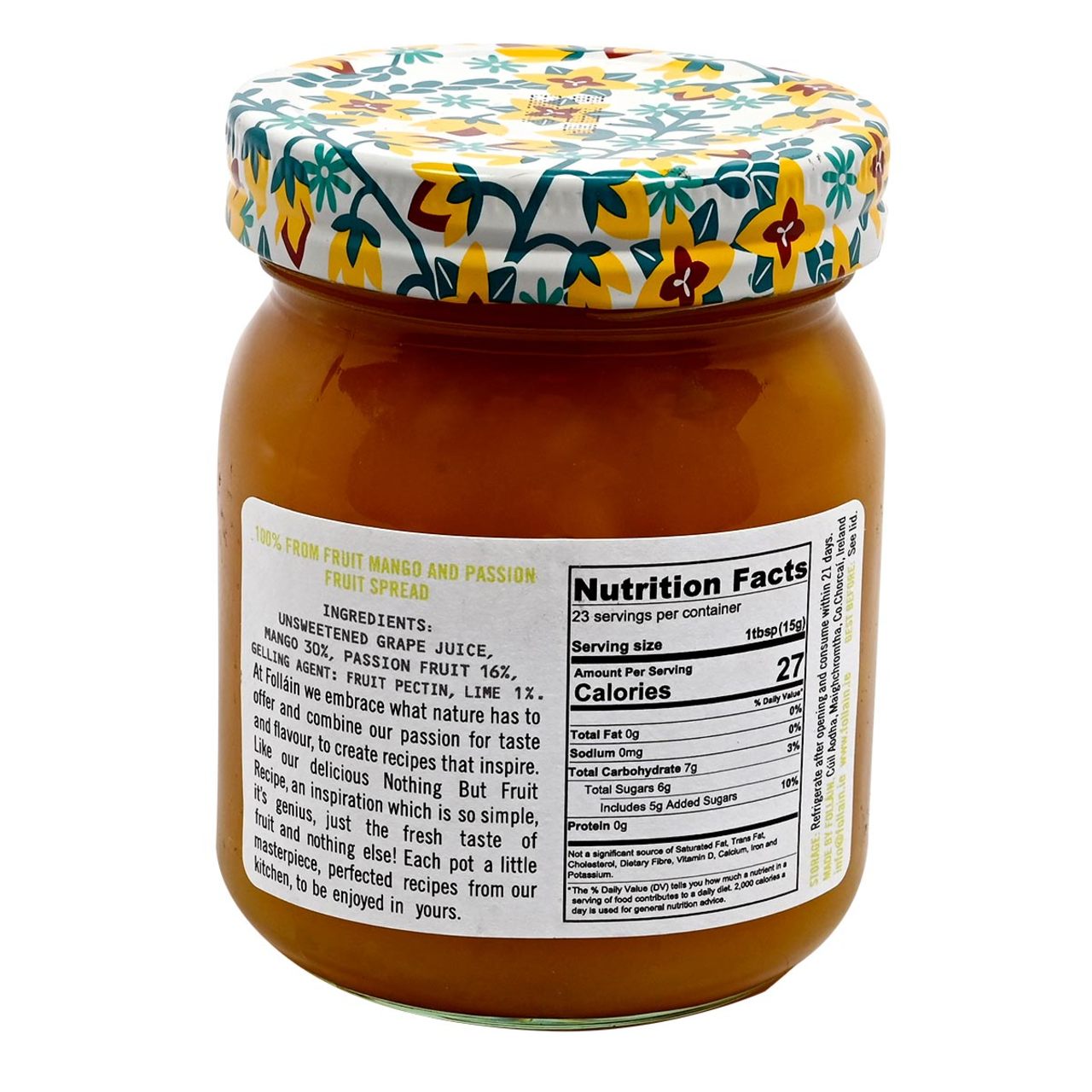 Follain Nothing But Fruit Mango & Passionfruit -12oz (340g) - No Sugar Added