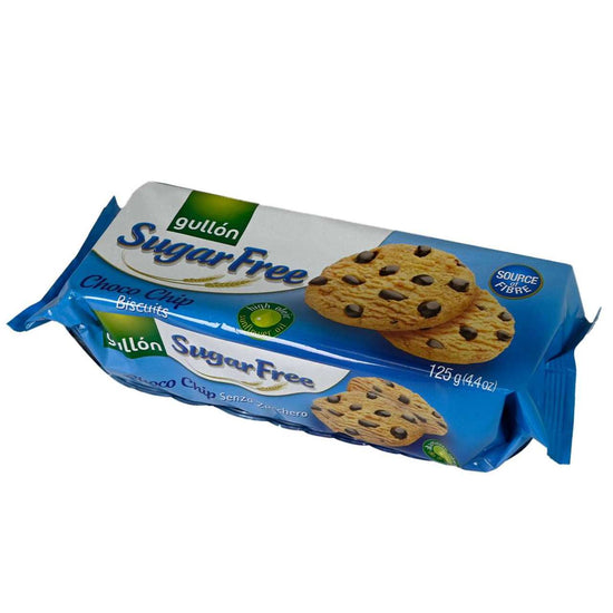 Gullon Sugar Free Chocolate Chip Biscuits- 4.4oz (125g) - Image 2