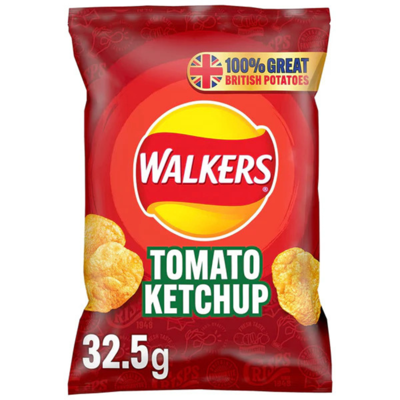 Walkers' Tomato Ketchup Crisps - 1.1 oz (32g)
