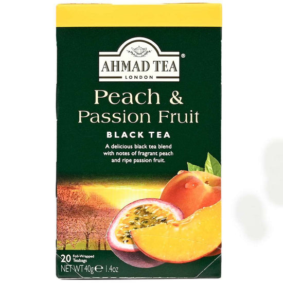 Ahmad Tea's Peach & Passion Fruit Flavored Black Tea Bags - 20 count - Image 2