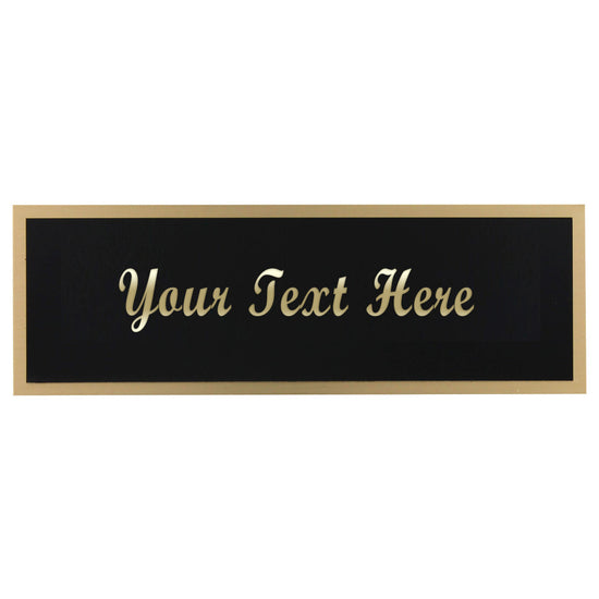 Black-on-Brass Engraving Plate - 1.75in x 5in - Image 2