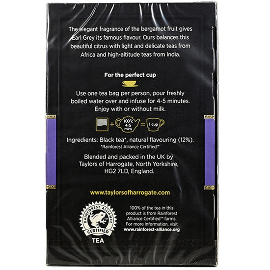 Taylors of Harrogate - Earl Grey Tea Bags - 50 count - Image 2