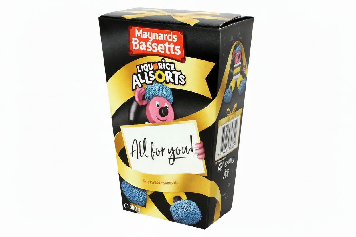 A box of Maynards Bassetts Liquorice allstorts