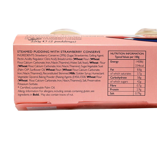 Coles Strawberry Steamed Pudding Twin Pack - 2x110g - Image 2