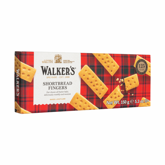 A box of Walker's Shortbread fingers