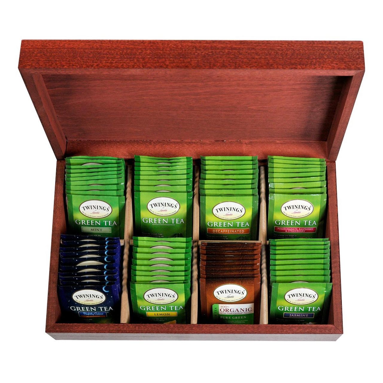 Tea Chests with Tea - Twinings' Green Selections