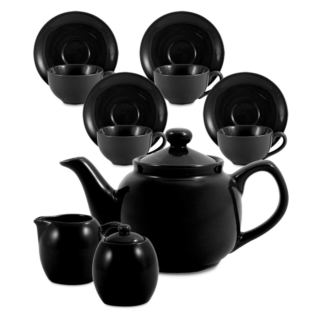 Amsterdam Tea Set - 6 Cup - Black