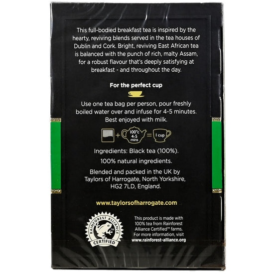 Taylors of Harrogate Irish Breakfast Tea Bags - 50 count - Image 2