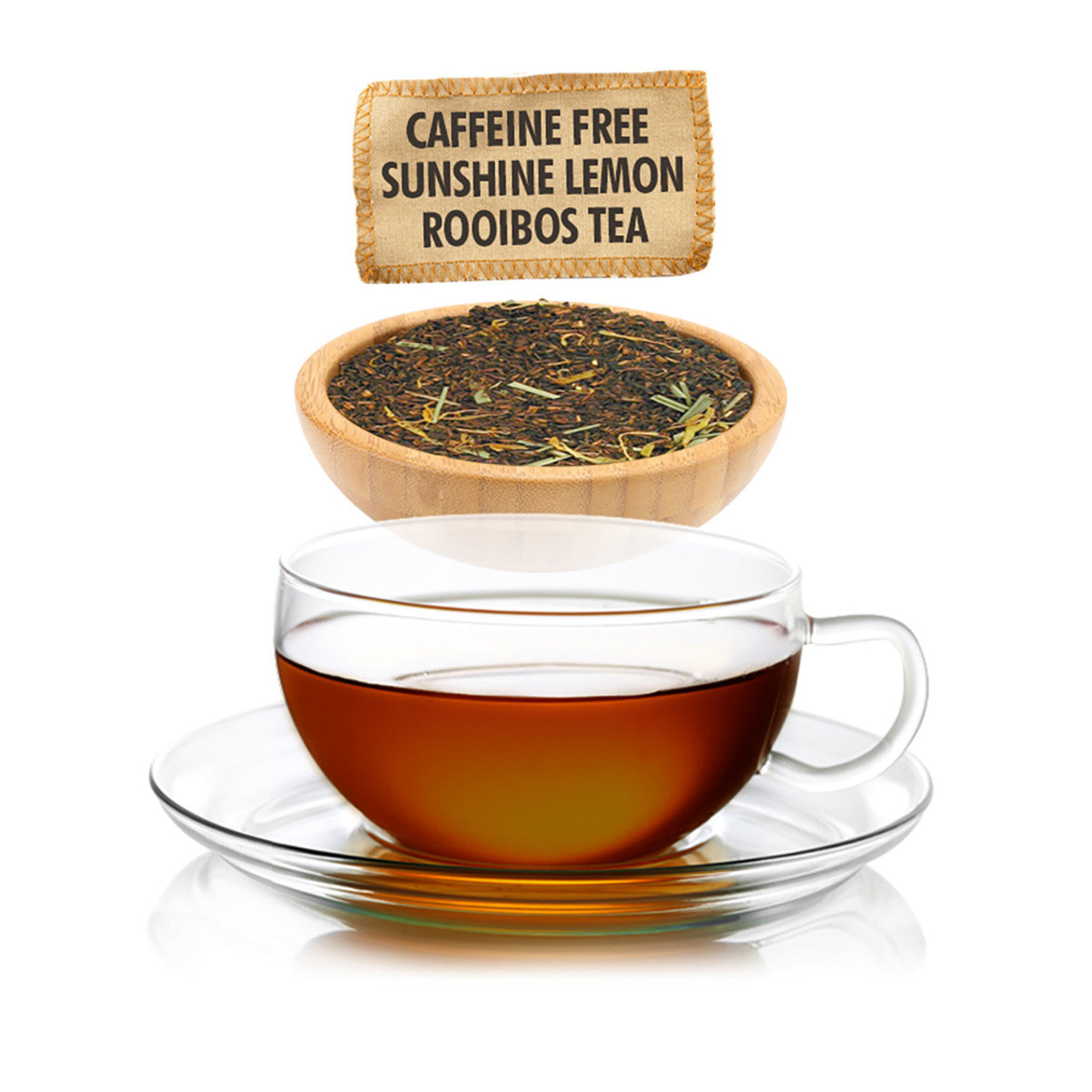 Caffeine Free Sunshine Lemon Rooibos Tea - Loose Leaf - Sampler Size - 1oz