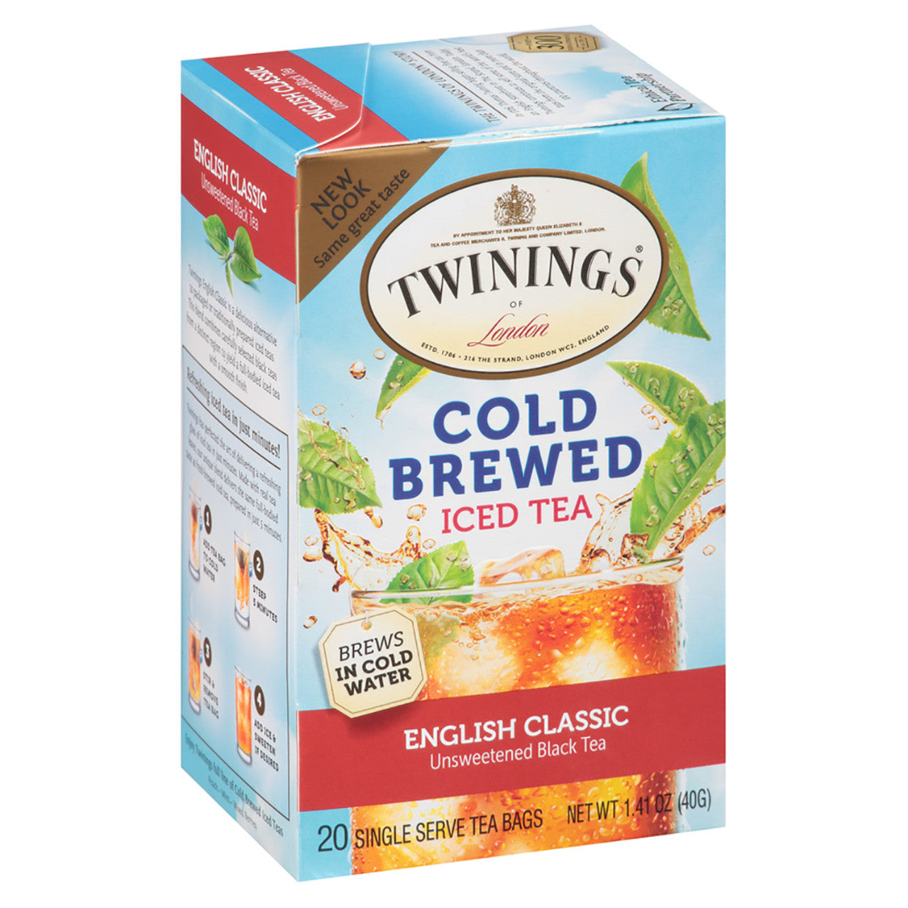 Twinings' Cold Brewed Iced Tea English Classic - 20 count