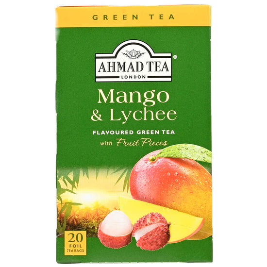 Ahmad Tea Mango & Lychee Green Tea - Teabags -20ct - Image 2