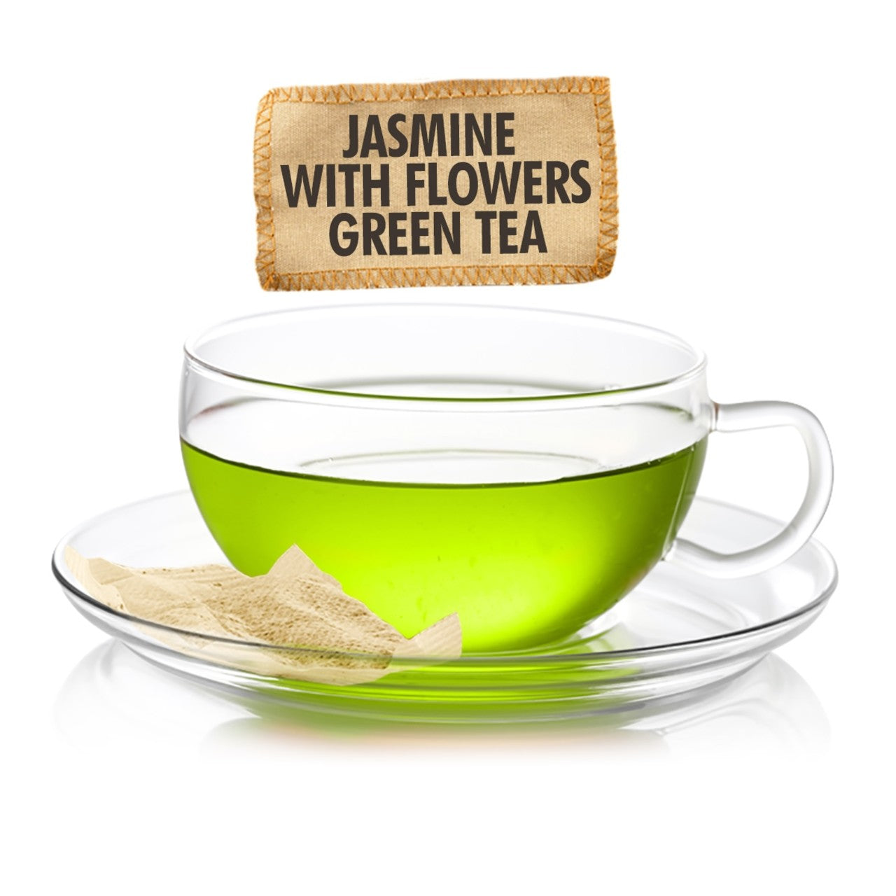 Jasmine with Flowers Green Tea Pouch - Sampler Size - 5 Teabags
