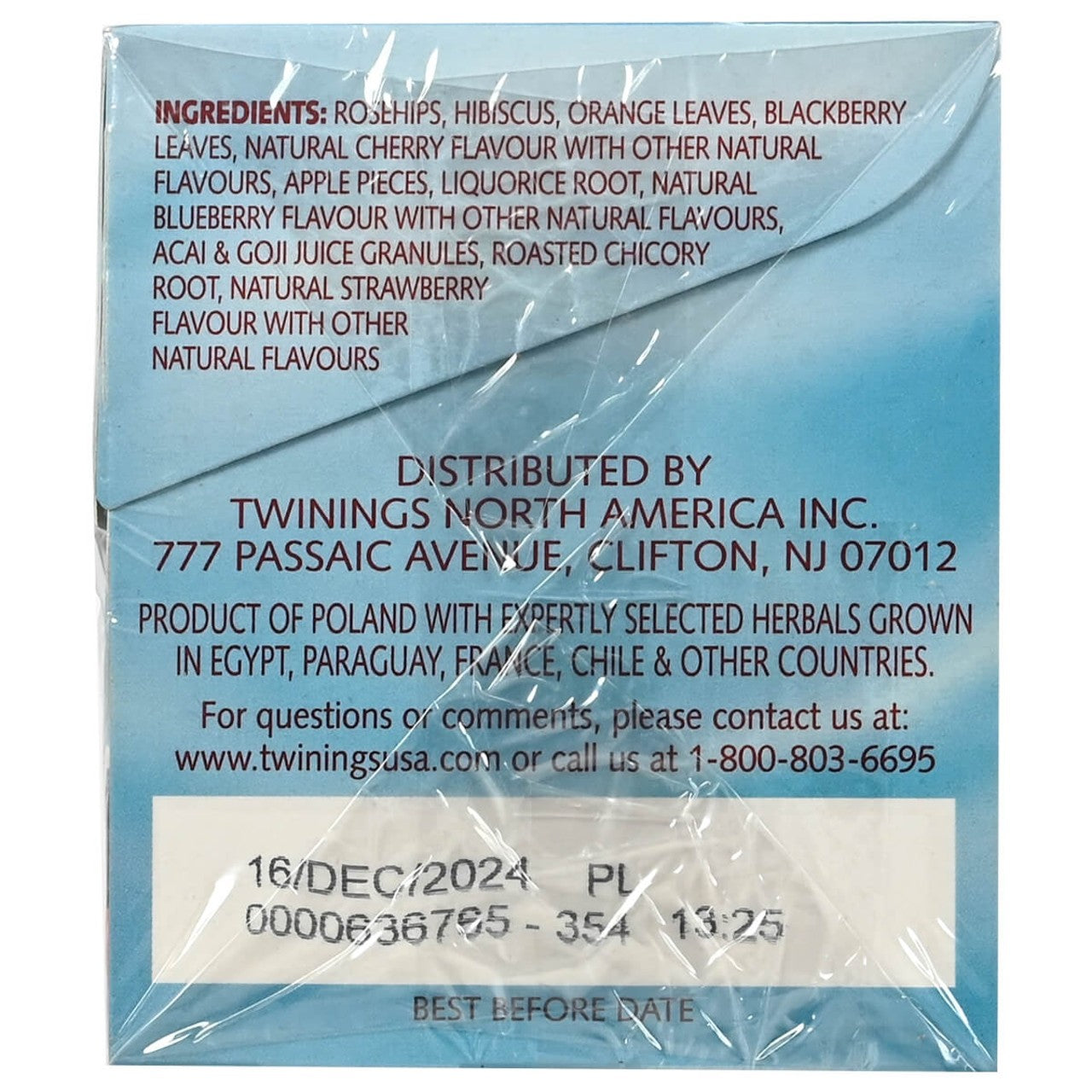 Twinings' Berry Fusion Herbal Tea - 20 count