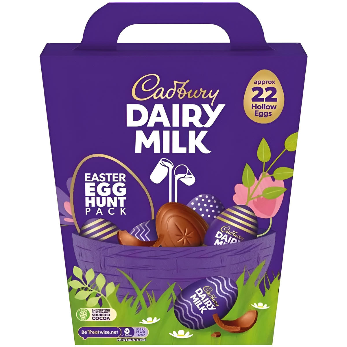 Cadbury Dairy Milk Easter Egg Hunt Pack on a white background