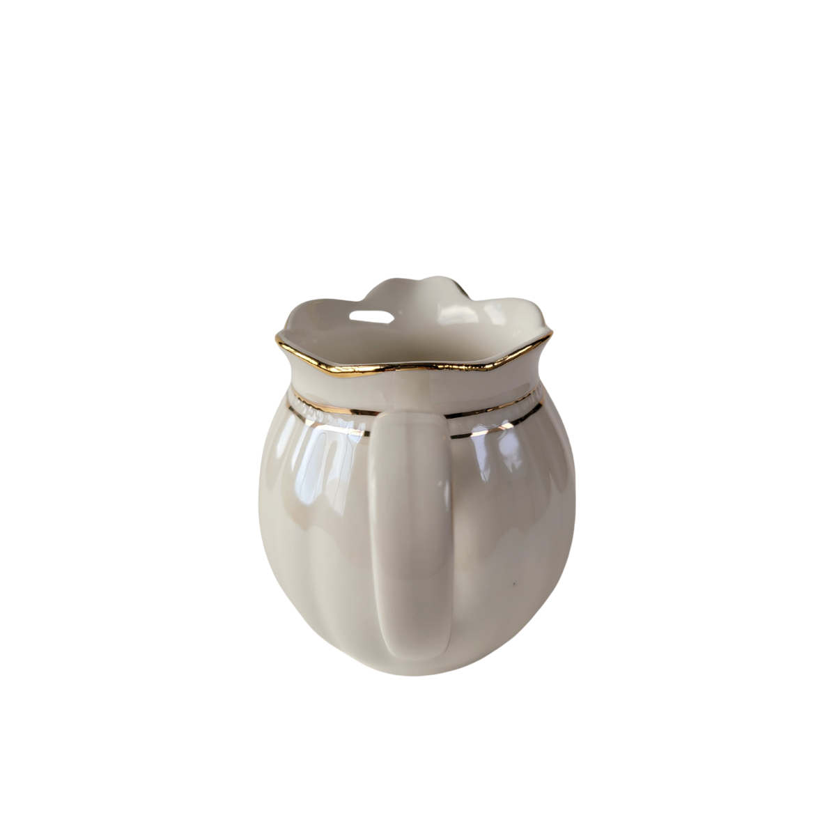 Luster Gold - White - Sugar and Creamer Set