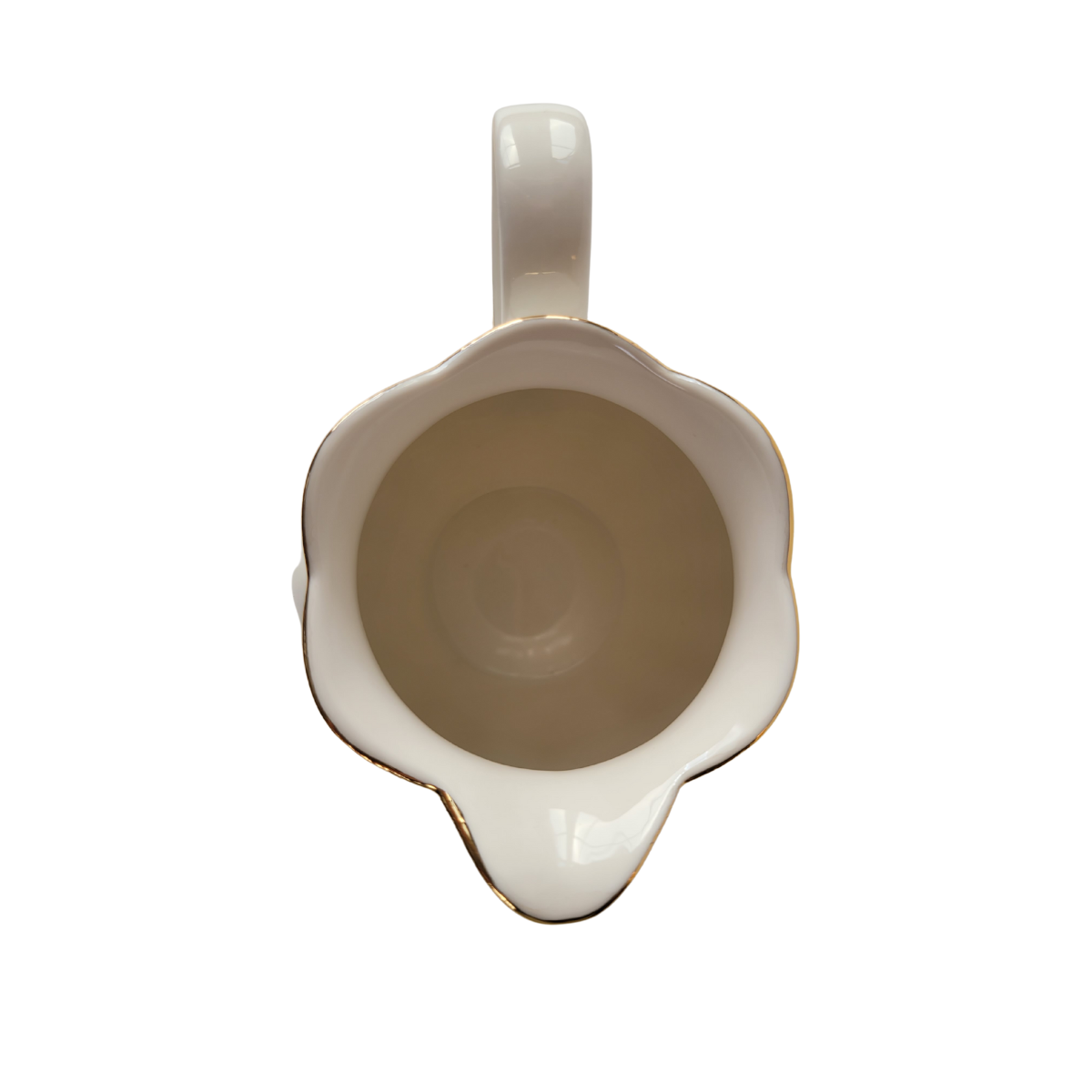 Luster Gold - White - Sugar and Creamer Set