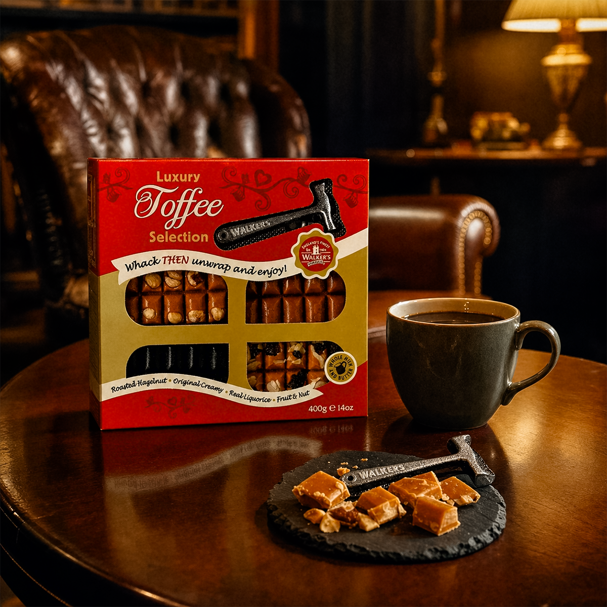 Walkers Luxury Toffee Selection w/ Hammer 400g (14.1oz) - Image 2
