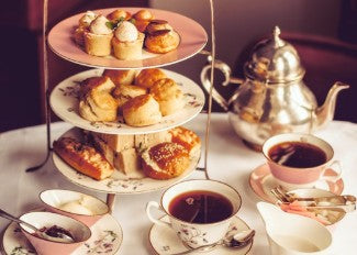 High tea table setting