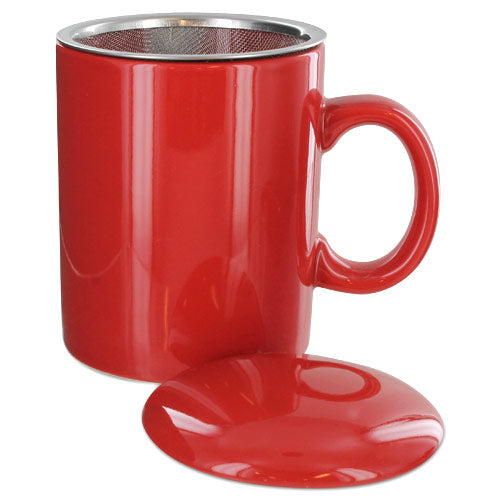 Teaz Cafe Infuser Mug with Lid - 11oz - Image 1