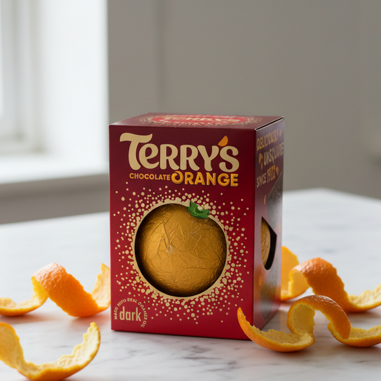 Real Dark Chocolate with orange flavor added.