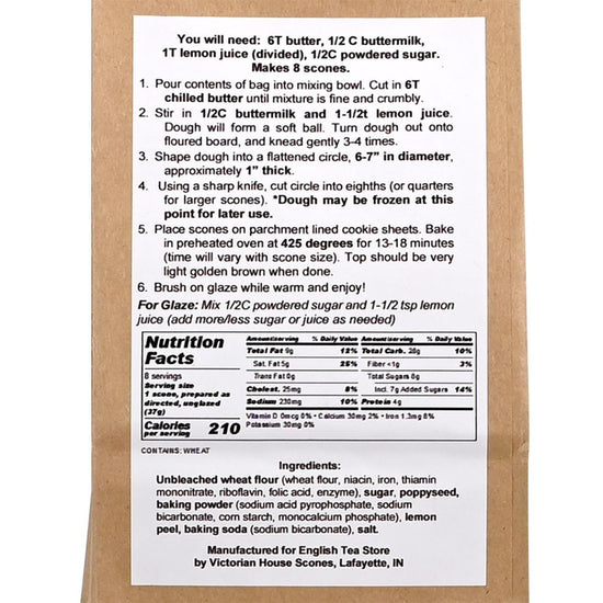 ETS Scone Mix - Lemon Poppyseed - 10.44oz (296g) - Image 2