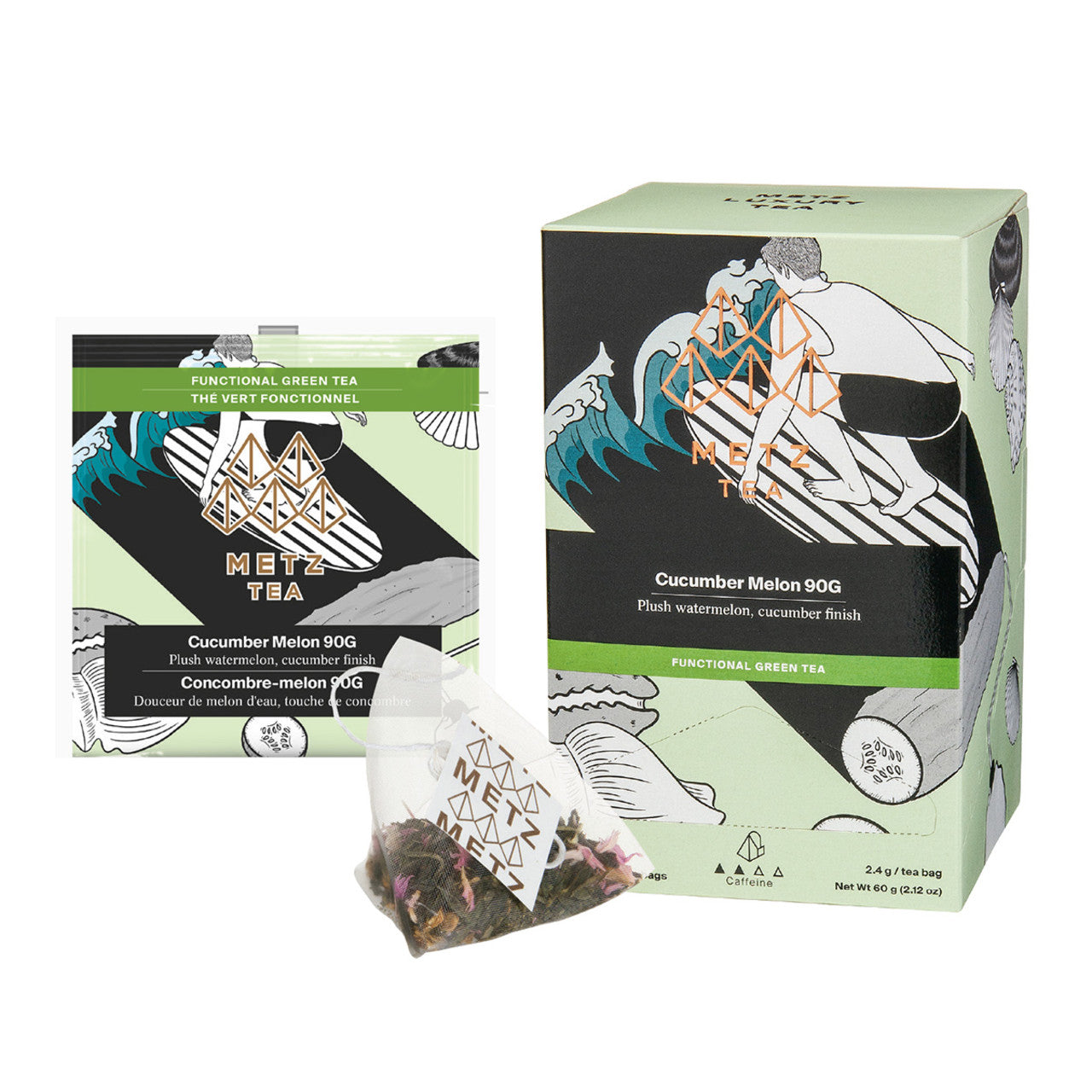 Metz Cucumber Melon Tea - 25 count